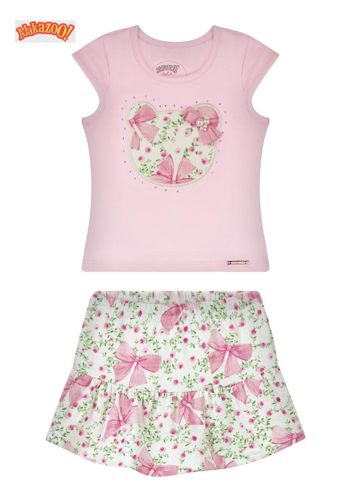 CONJUNTO M.COTTON SOFT/M.NIKKO PB PRINCESA ROSA - FEMININO