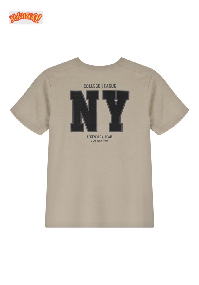 CAMISETA MEIA MALHA PENTEADA 12 BEGE SILVERSTONE - MASCULINO