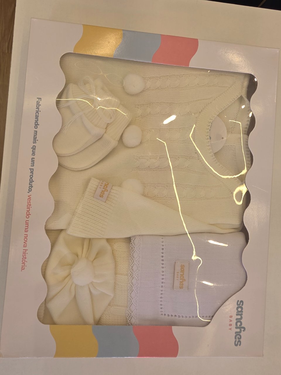 SAIDA DE MATERNIDADE MACACAO UNISSEX-OFF WHITE LISO-RN
