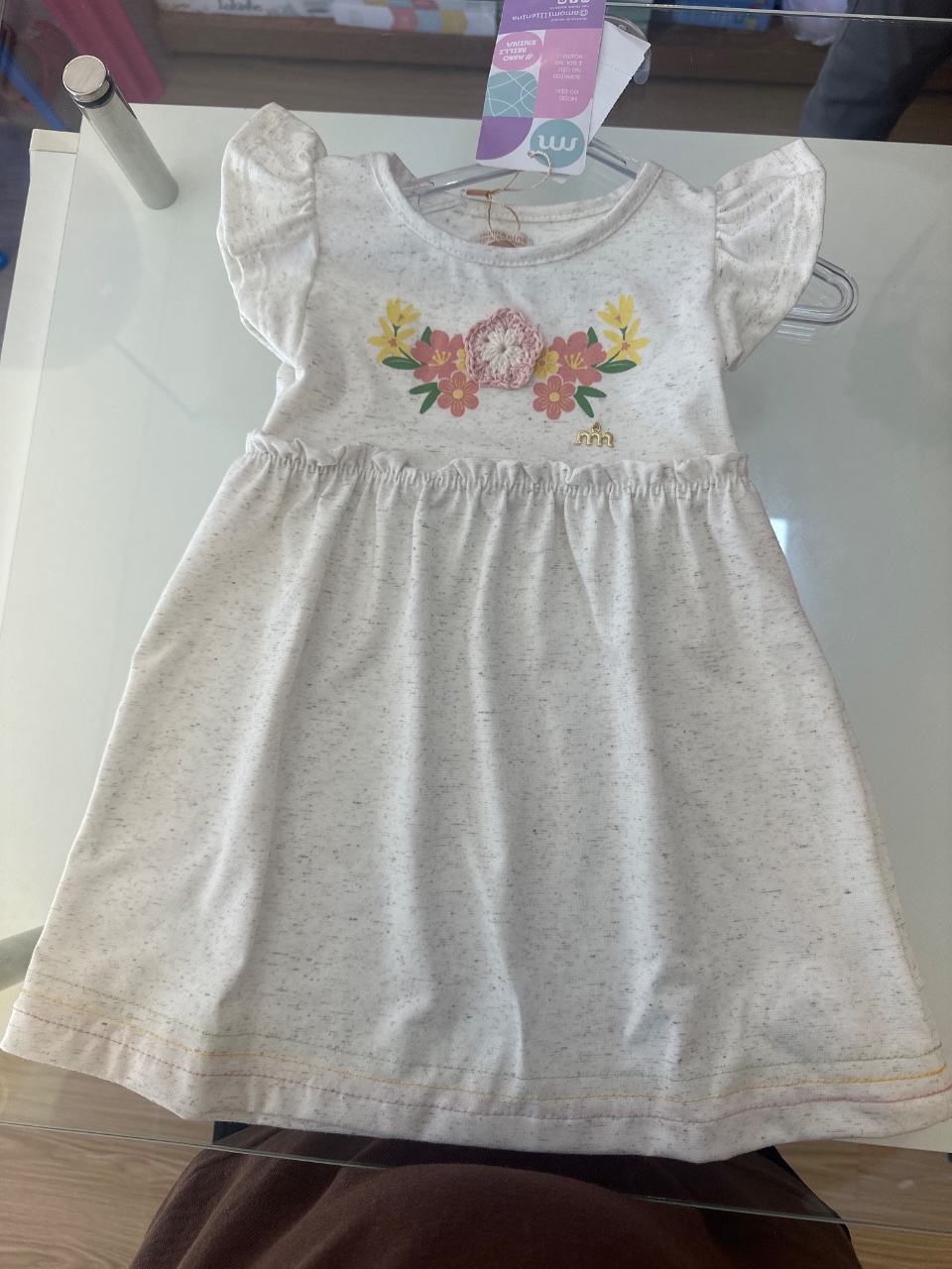 VESTIDO BEBE MILLI&NINA BABY 02 OFF WHITE