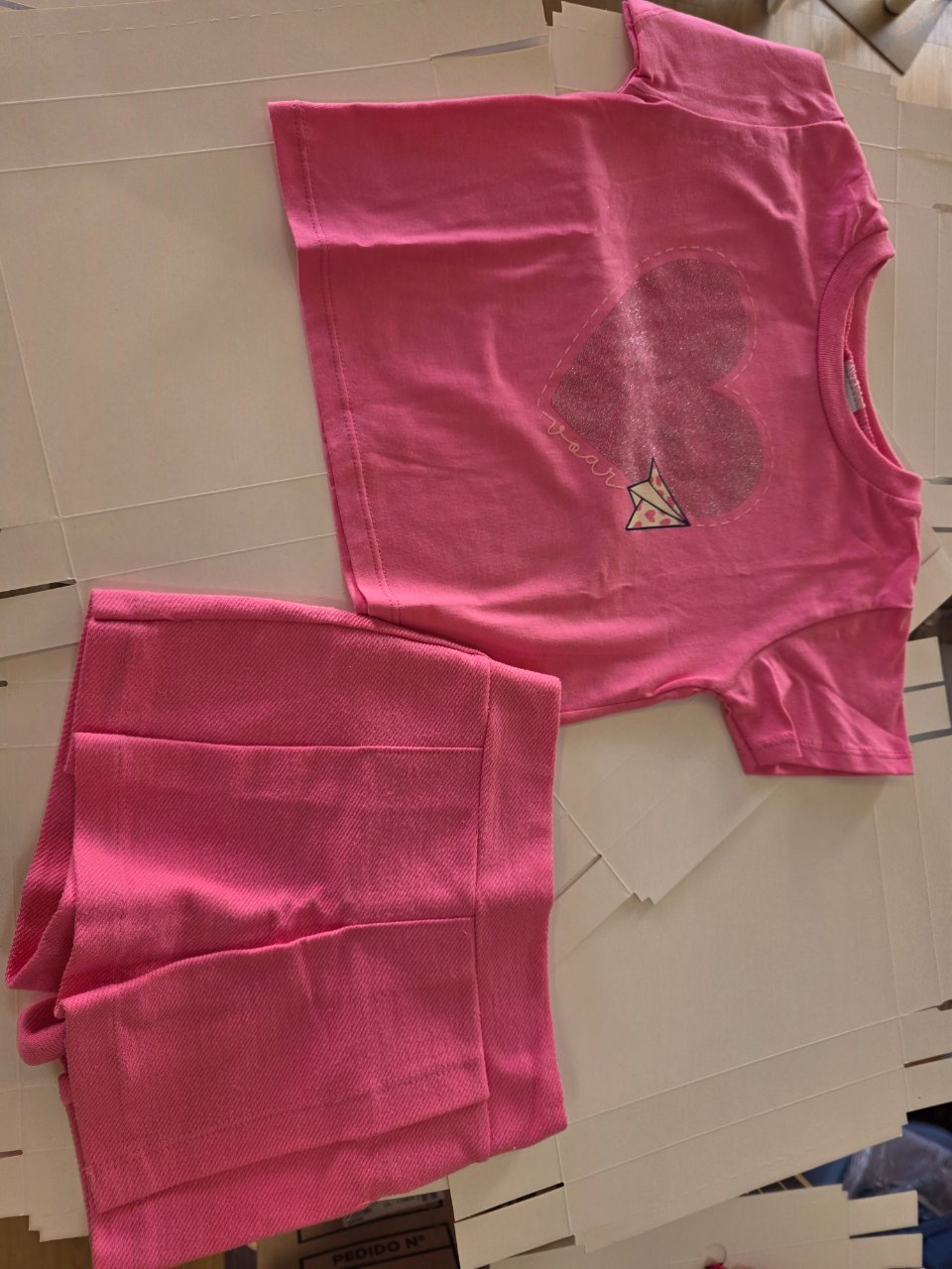 CONJUNTO BLUSA/SHORTS SAIA Cor 01063 Tam 4