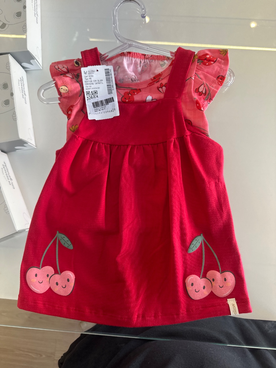 VESTIDO COM BLUSA FEMININO INFANTIL (GR 01/03) - 211724