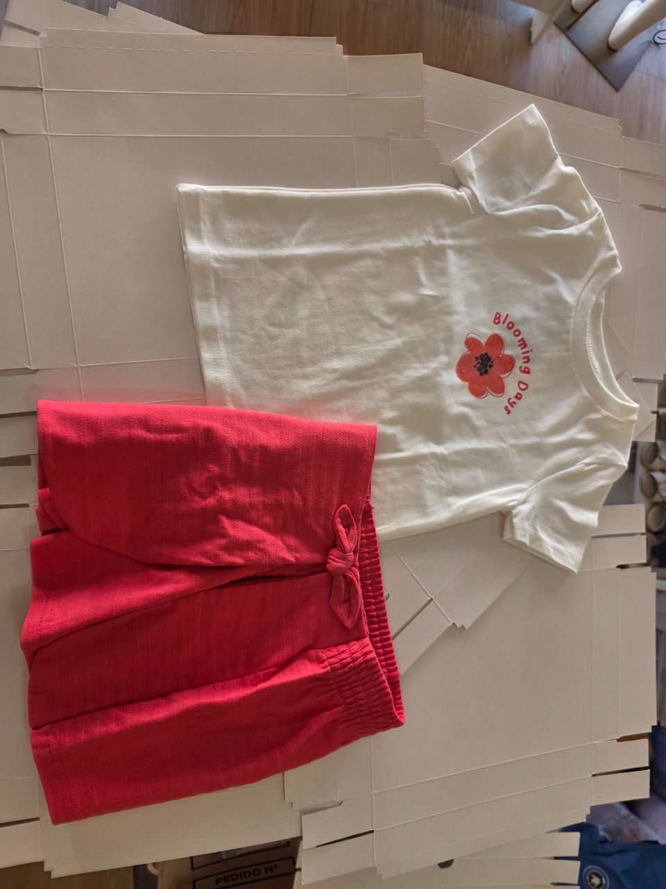 CONJUNTO BLUSA/SHORTS SAIA Cor 01739 Tam 6