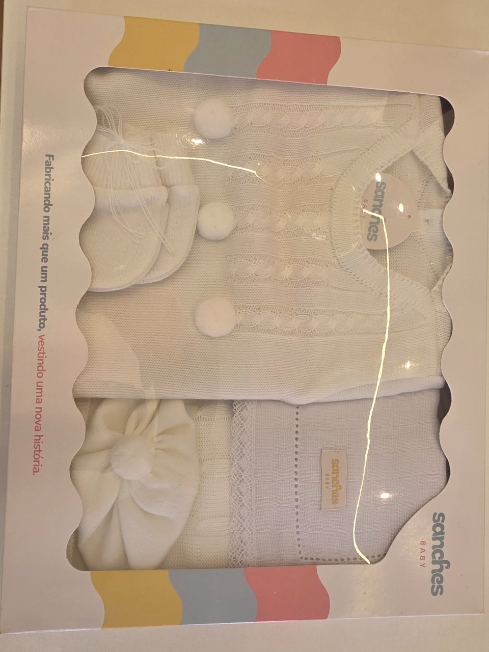 SAIDA DE MATERNIDADE MACACAO UNISSEX-BRANCO LISO-RN