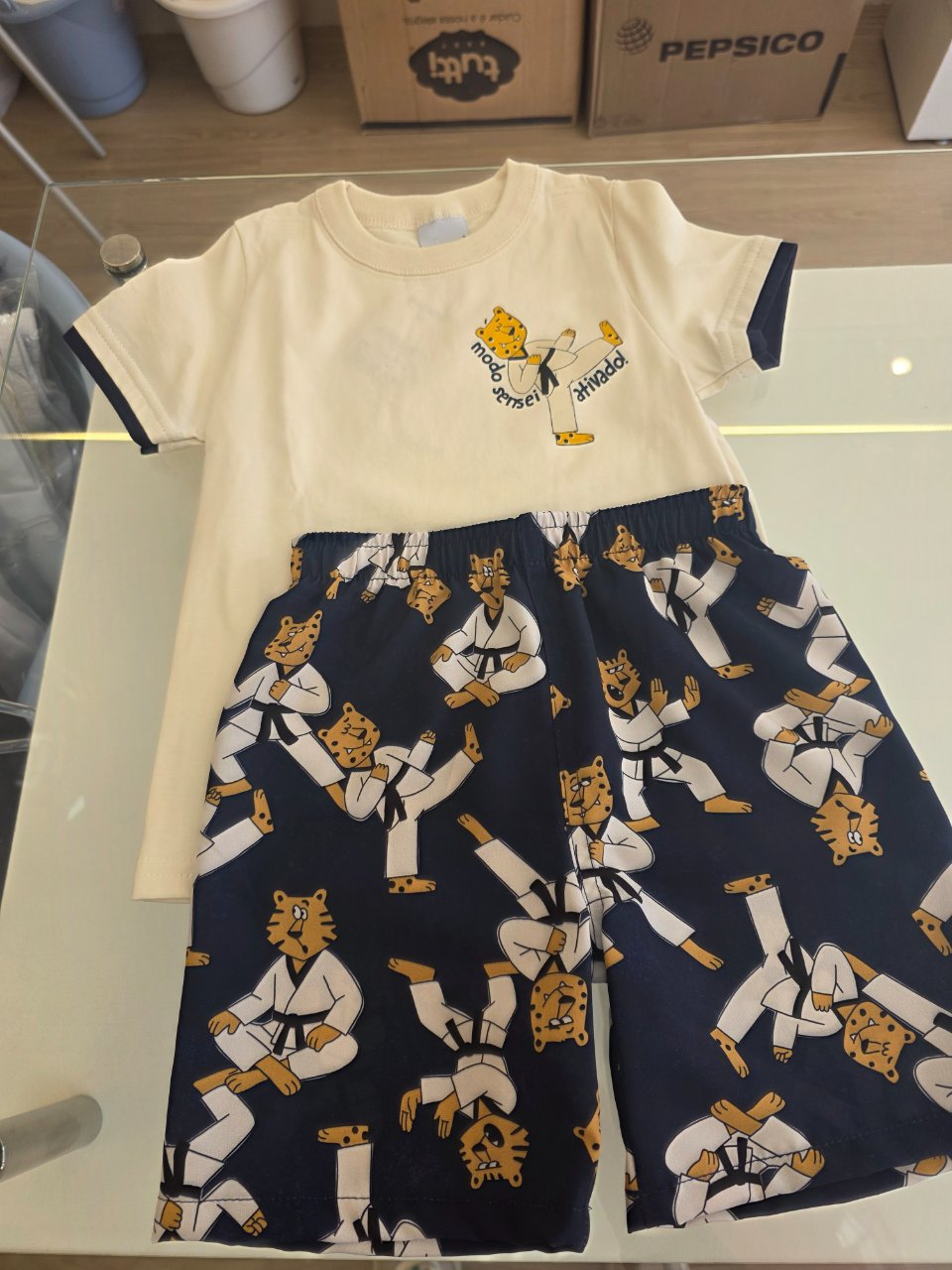 CONJUNTO CAMISETA/BERMUDA Cor 02143 Tam 3