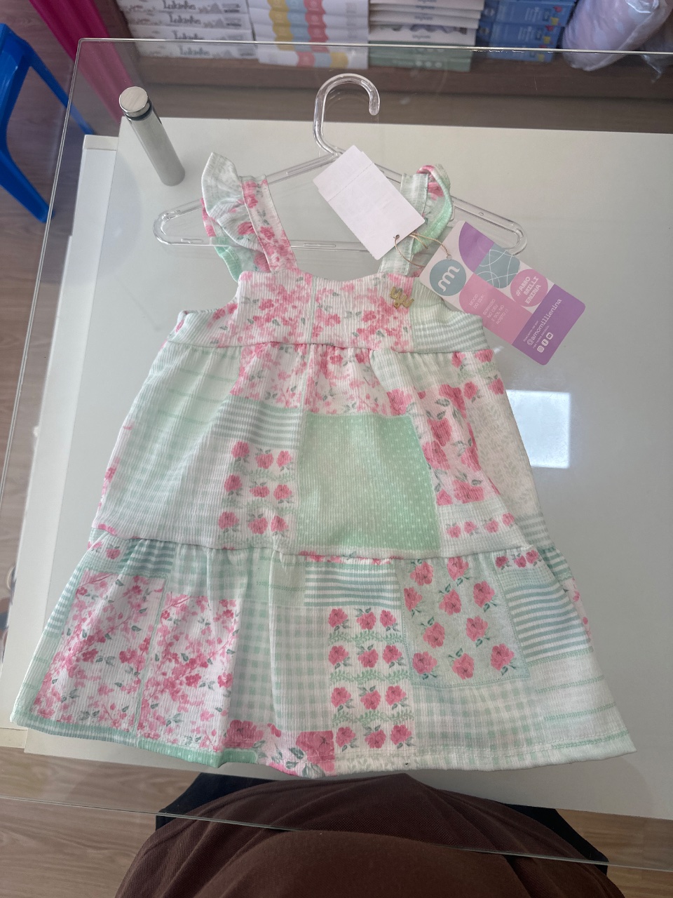 VESTIDO INFANTIL MILLI&NINA 01 VERDE ESPERANCA