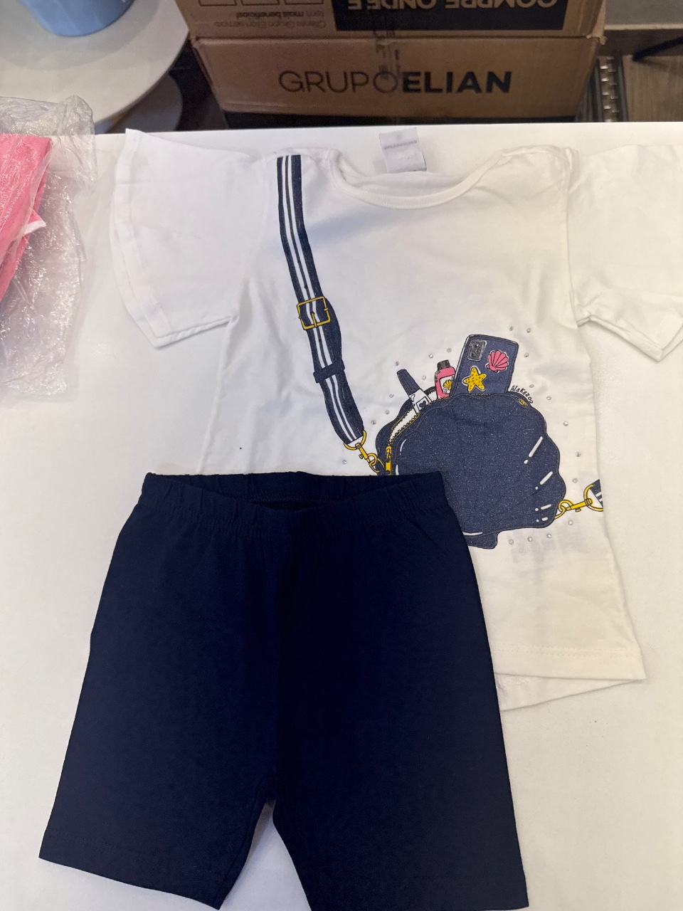 CONJUNTO M.M.PEN/M.COTTON SOFT 02 MARINHO ACTION - FEMININO