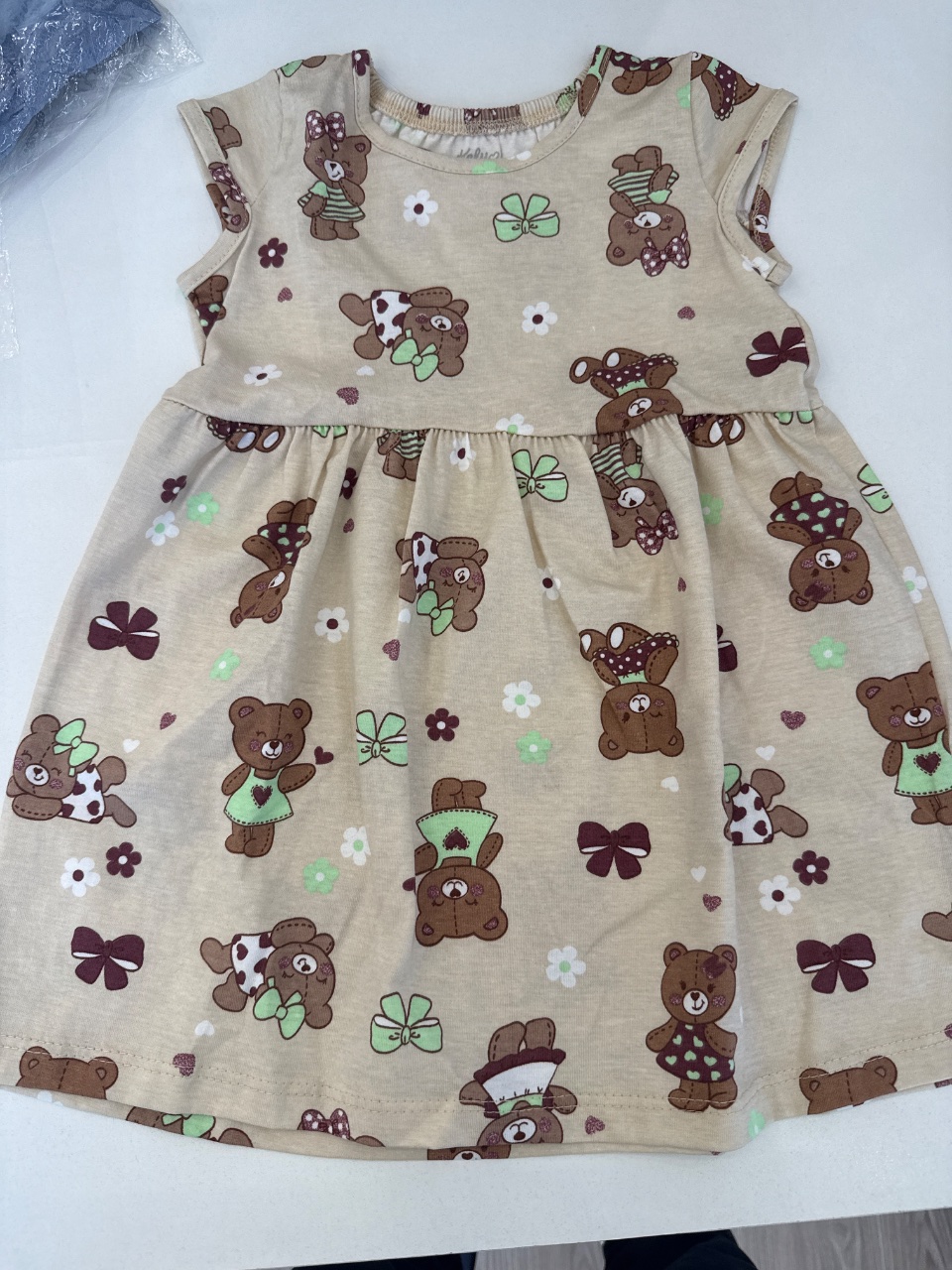 VESTIDO M.MALHA ESTAMPADA - PRIMEIROS PASSOS 01/02/03