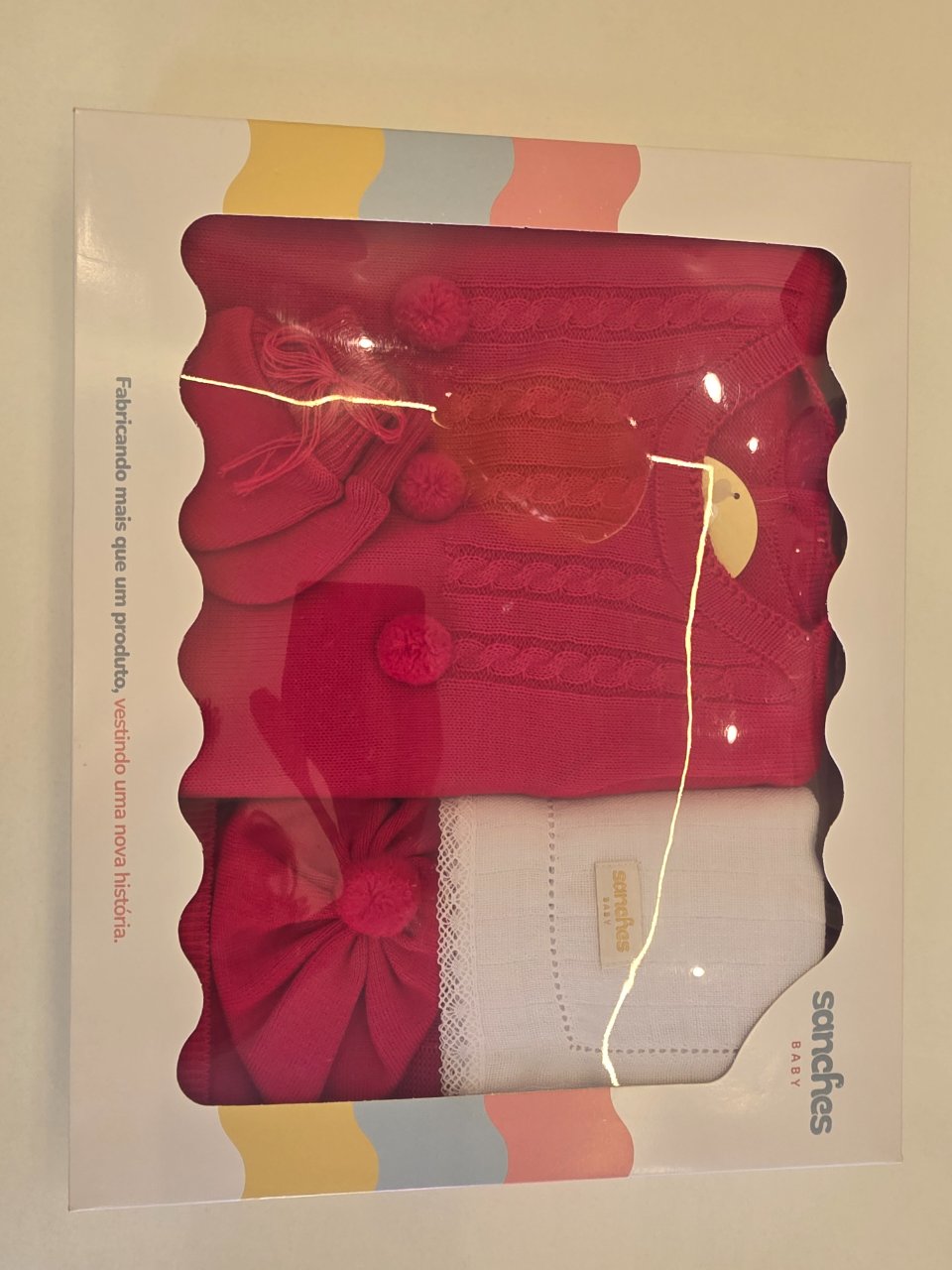 SAIDA DE MATERNIDADE MACACAO UNISSEX-VERMELHO LISO-RN