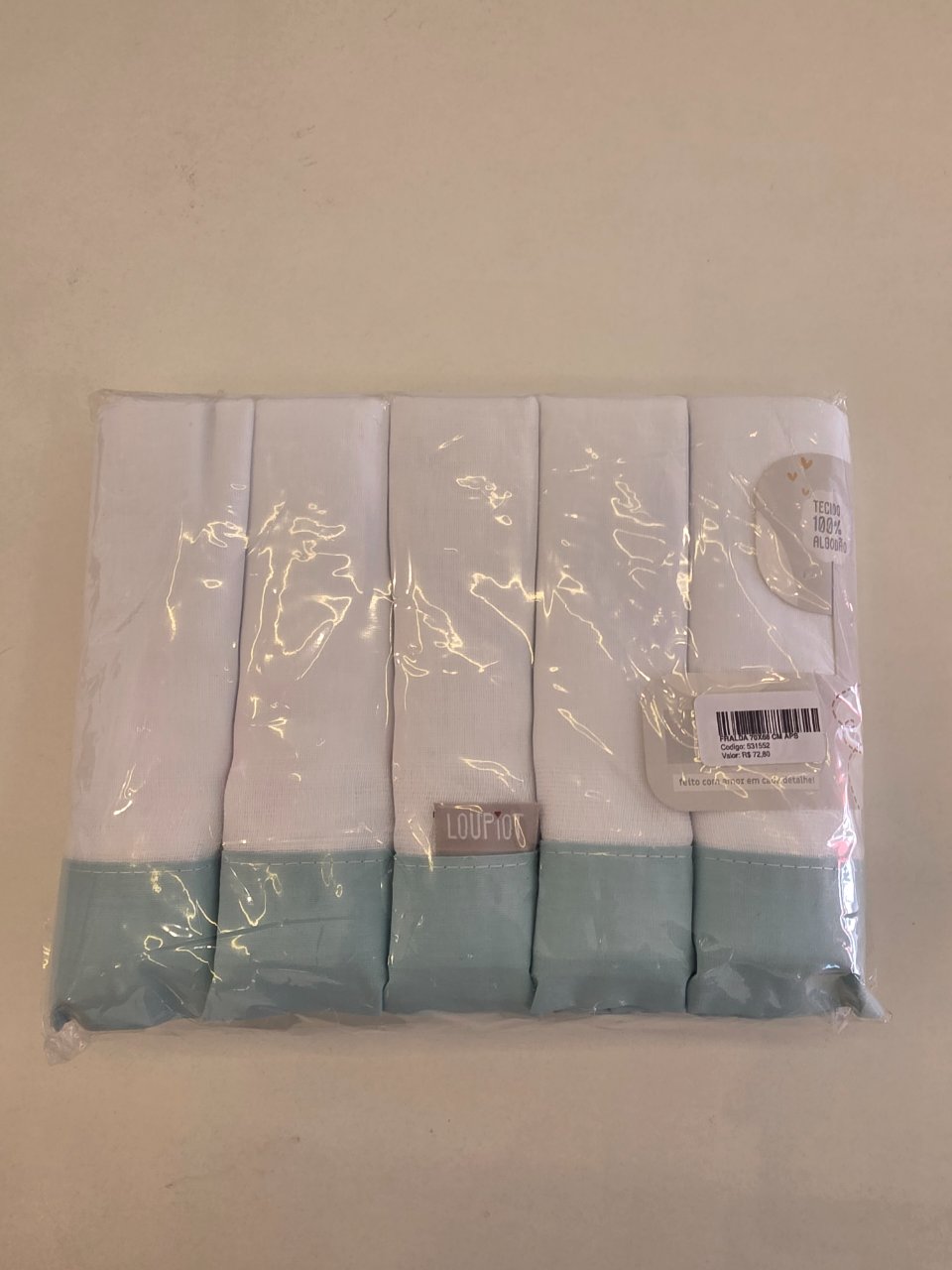 FRALDA 70X68 CM APS LT CORES C/ 5