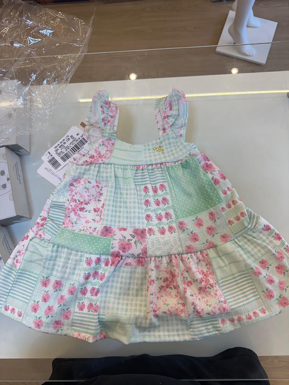 VESTIDO INFANTIL MILLI&NINA 02 VERDE ESPERANCA