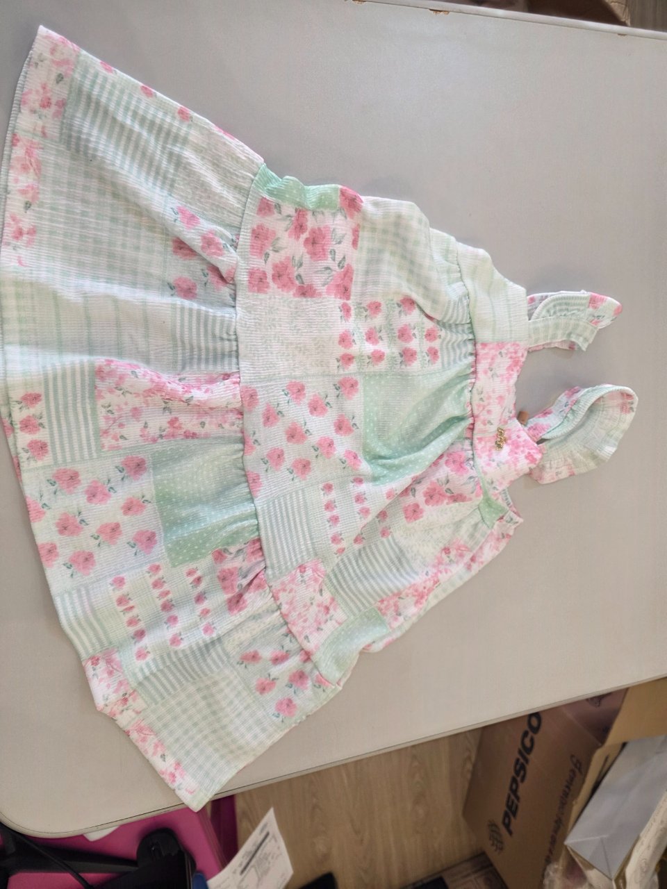 VESTIDO INFANTIL MILLI&NINA 03 VERDE ESPERANCA
