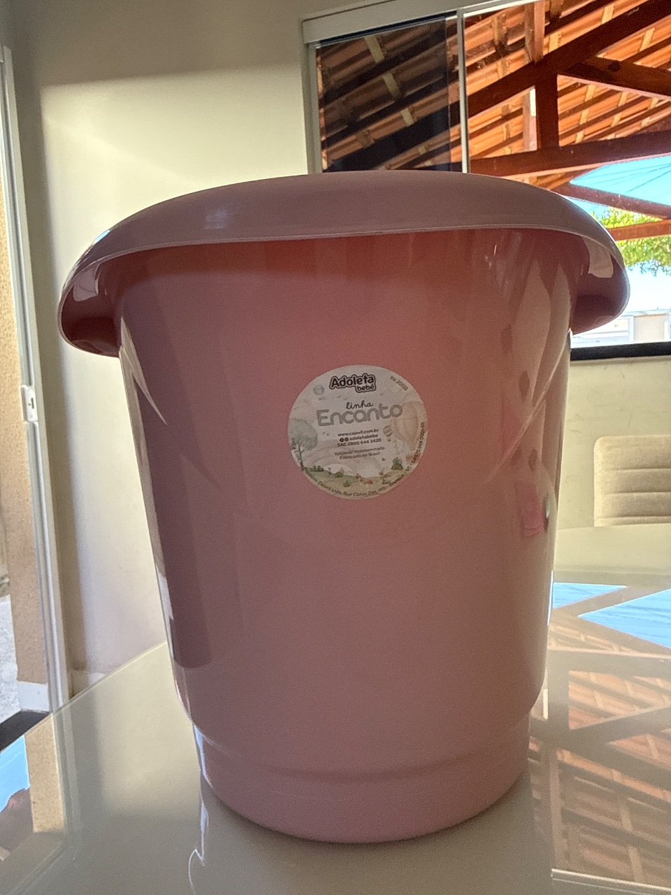 BALDE INFANTIL 13 LITROS LINHA ENCANTO ROSA FABULA